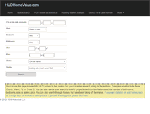 Tablet Screenshot of hudhomevalue.com